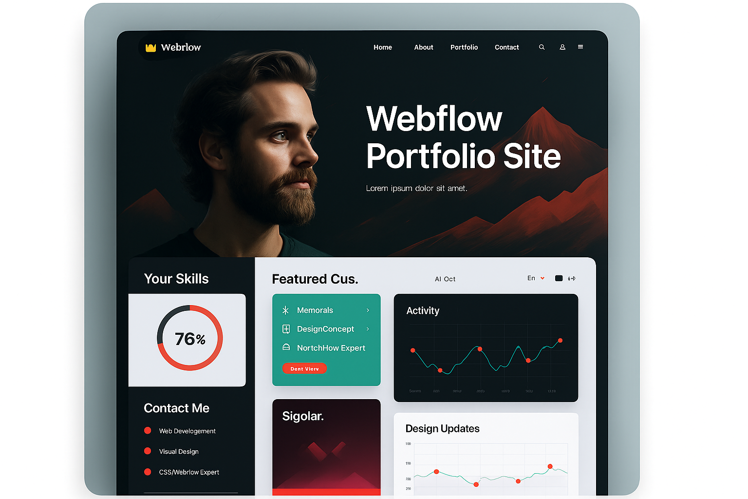 Webflow portfolio website
