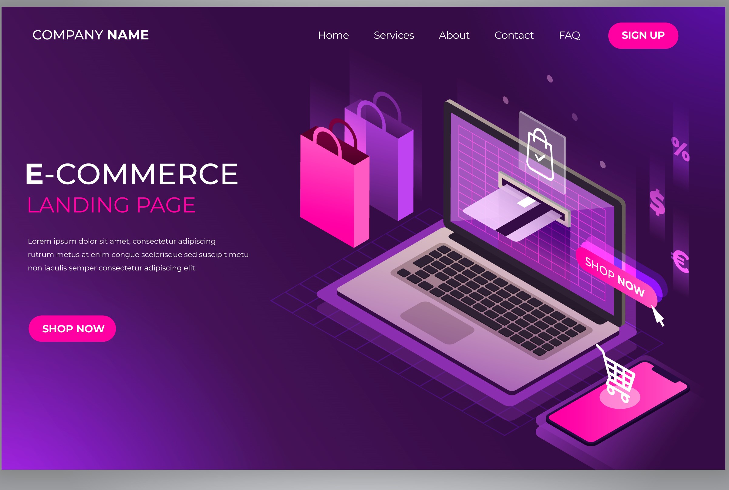 Ecommerce website design
